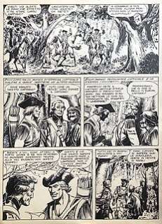 Onofrio Bramante - Falco Bianco - O. Bramante - Tavola originale "Il robin hood del nord-est" - Page volante - Exemplaire unique