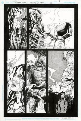 Breccia, Enrique | “Swamp Thing – Love in Vain” #10 – tavola 7 | Cart Gallery