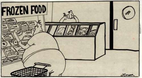 29: Larson Farside prototype c1968 original comic art | Russ Cochran