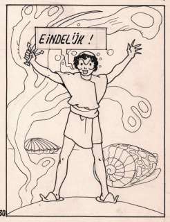 Laudy, Jacques | Hassan et Kaddour - Le voleur de Bagdad / De dief van Bagdad - Planche originale (planche 47) - Avec album de luxe - Cartonné - EO - (1948/2021) | Catawiki