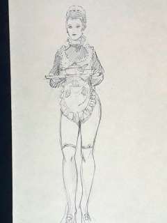 Leone Frollo | Leone Frollo - Illustrazione Originale "La Camerierina" - Page volante - Exemplaire unique | Catawiki