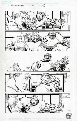 “The bridge part I” – Dark Reign: Fantastic Four #1 – tav.05 | Cart Gallery