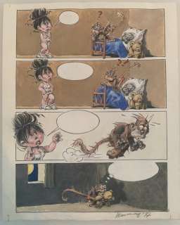 René Hausman | Hausman - Original page in gouache - Zunie, enfin seule - (1997) | Catawiki