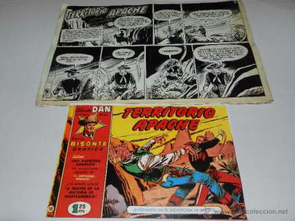 (M11) HISTORIA ORIGINAL DIBUJADA POR ANTONIO PARRAS , 6 PAG , TERRITORIO APACHE NUM 16 SERIE BISONTE