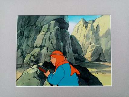 Hergé | Tintin - Celluloid Studio Ellipse - Au pays de l’or noir - Exemplaire unique - (1992/1992) | Catawiki