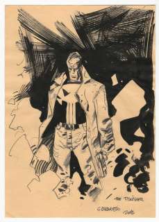 Giancarlo Caracuzzo | The Punisher - Giancarlo Caracuzzo - illustrazione originale "Frank Castle" - Exemplaire unique - (2012) | Catawiki