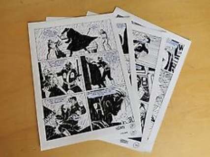 Germano Bonazzi - Nathan Never n. 135 - 4x Tavole originali di Germano Bonazzi "Inferno" - Page volante - Exemplaire unique