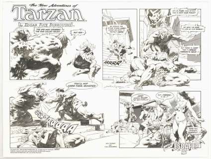 Tom Grindberg | Grindberg - The New Adventures of Tarzan, #3747 Sunday Page | Russ Cochran
