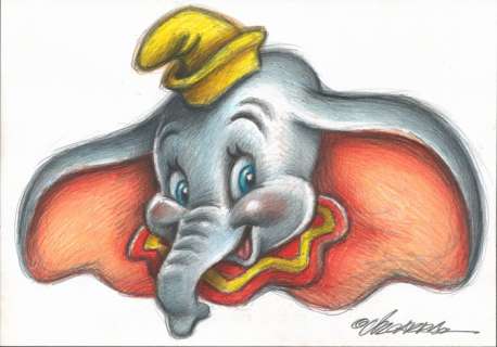 Joan Vizcarra | Dumbo - Original Drawing - Joan Vizcarra | Catawiki