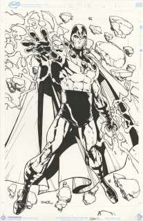 MAGNETO COVER QUALITY PIN-UP Commissioned Art | ComicConnect