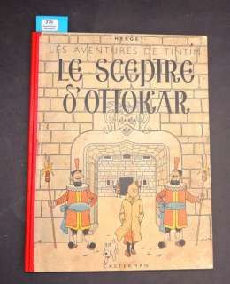 Â«Le Sceptre d’OttokarÂ». Casterman 1942. Album en noir et blanc. 4e plat | Tessier Sarrou