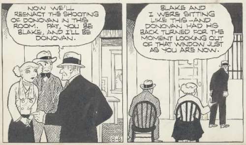 73: Gould Dick Tracy daily 8/8/35 original comic art | Russ Cochran