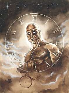 Guti, Coffee Artist - Dr. Manhattan - Original Coffee Painting