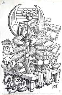 Jacovitti | Jacovitti - Illustrazione originale - Page volante | Catawiki