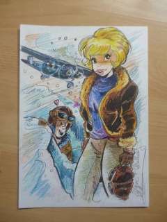 Renaud Mangeat (D’après François Walthéry) | Natacha - Dessin original - Natacha et Walter par Renaud Mangeat - Page volante | Catawiki