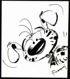 André Franquin | Marsupilami, dessin original à l’encre de chine. | Septimus