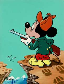 Walt Disney | Mickey à la chasse, Couverture originale en couleurs directes pour le journal Mickey n° 437 du 9 octobre 1960. | Septimus