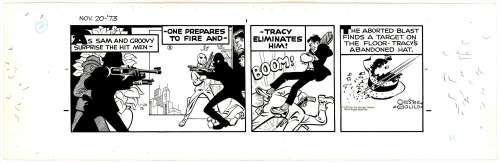 Chester Gould | Gould - DICK TRACY  Daily  (11/20/1973) NO RESERVE! | Russ Cochran