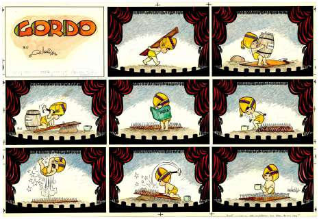 Gus Arriola | Arriola - GORDO, Sunday Page NO RESERVE! | Russ Cochran