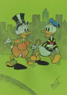 Millet | Millet - Original drawing - Donald Duck & Scrooge McDuck - Size: 23 x 34 cm | Catawiki