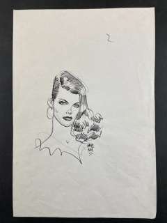 Jordi Bernet | Jordi Bernet - Una bruna intrigante - Page volante - Exemplaire unique | Catawiki