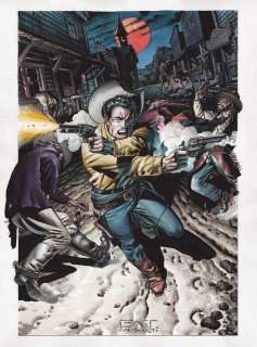 Patrizio Evangelisti | Tex - Patrizio Evangelisti - original artwork "Tex Furioso" - Page volante - Exemplaire unique | Catawiki