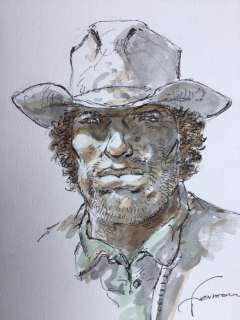 Hermann | Hermann - Dessin original couleur - Comanche - Red Dust | Catawiki