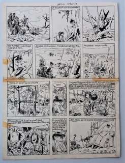 René Hausman | Hausman, René - Planche originale (p.18) Saki et Zunie - Les Hommes des Steppes - (1958) | Catawiki