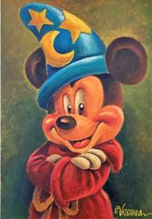 Vizcarra, Joan | Mickey Sorcerer Tribute to FANTASIA - Large Painting - Joan Vizcarra - 116 x 2 x 81 cm - Acrylic Art | Catawiki
