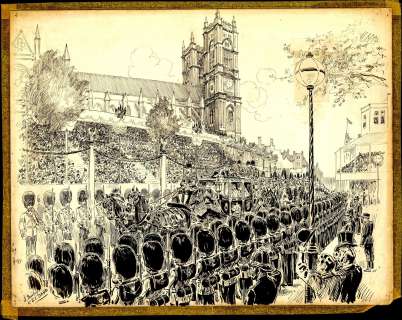 J. Bailey & S.T. Dadd | Bailey & Dadd - Prince of Wales Leaving Westminster (1892) | Russ Cochran