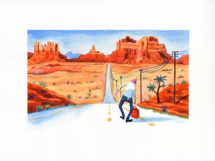 Alexandre Clerisse | ALEXANDRE CLÉRISSE – Illustration originale inspirée d’une case de Jazz Club – R09 | Galerie Barbier