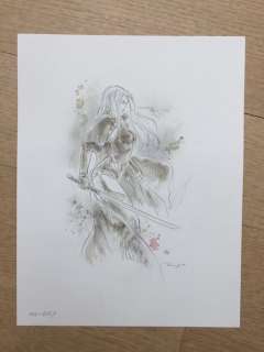 Royo, Luã­s | Luis Royo - Original color drawing - SB-557 - Size: 23 x 27 cm. | Catawiki