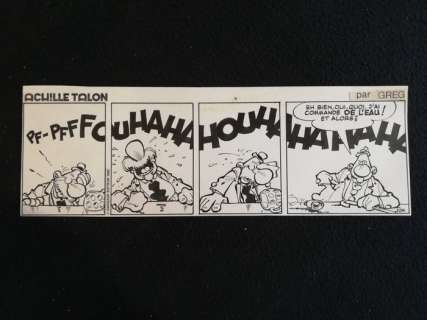 Studio Greg | Studio Greg - Strip original - Achille Talon - (1990) | Catawiki