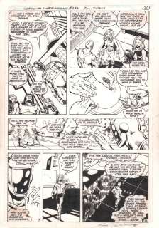 Bruce Patterson, Howard Bender - legion of super-heroes #283 p. 26 / 30 - great team - 1982 signed