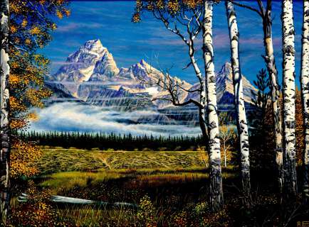 Al Feldstein | Feldstein - AUTUMN MORNING MIST RISING, Signed (1991) | Russ Cochran