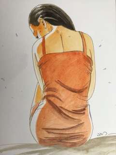 Jim | Jim - Dessin original en couleur - Une Nuit Ã  Rome - Marie | Catawiki