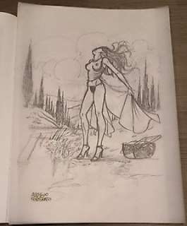 Alessio Fortunato - Alessio Fortunato - Illustrazione originale pubblicata su Neromantique - Page volante - Exemplaire unique - (2001)