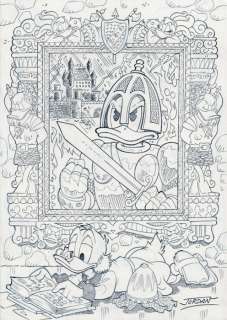 Julian Jordan | Julian Jordan - Ducktales - Scrooge McDuck - Dear Ancestors - Size: 30 x 21 cm. A4 | Catawiki