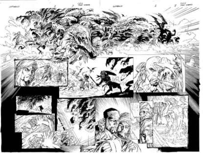 Marc Silvestri | INFERNO #1 HELLBOUND PAGE 7 & 8 | Marc Silvestri