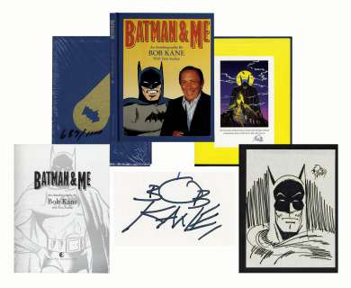Limited Edition of Bob Kane’s ’’Batman & Me’’ -- Includes Hand-Drawn Signed Sketch of Batman in Near Fine Condition | Nate Sanders