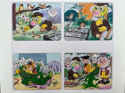 Mevin, Bill - Mevin, Bill - Original colour drawing - Pippin - The Herbs