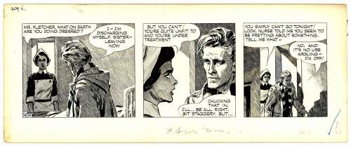 David Wright | Wright - CAROL DAY, "Emergency" #1409 Daily Strip (1961) NO RESERVE! | Russ Cochran
