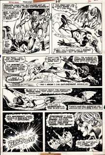 Alfredo Alcala - Captain Marvel #35 P 30 (Captain Marvel Battles Annihilus in the Negative Zone!) 1974