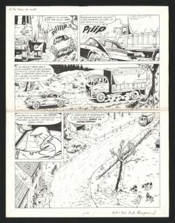 Tibet - Planche originale n°3 - La ligne de mort - Ric Hochet