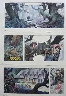 Milo Manara (Scénario: Jodorowsky) - Manara, Milo - Large Original Page (p.30) - Borgia #3 - Les Flammes du BÃ»cher / Vlammen van de brandstapel - Page volante - (2008)