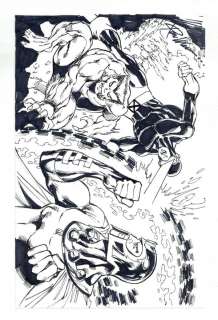 Cyclops and Beast vs. Magneto Sketch by Ron Williams | mycomicshop.com