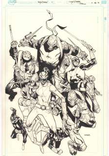 Humberto Ramos - mighty morphin power rangers / teenage mutant ninja turtles #2 unlocked variant cover - boom! Studios - 2020