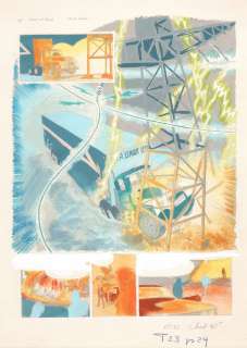 Denayer | Les Casseurs, ensemble de 8 bleus de coloriage Ã  … | Millon