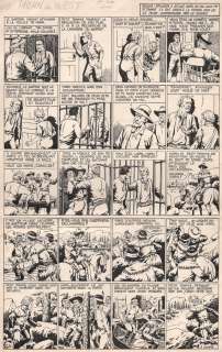 Le Rallic | Horn du West, planche n°84 en 5 strips Ã  l’e… | Millon