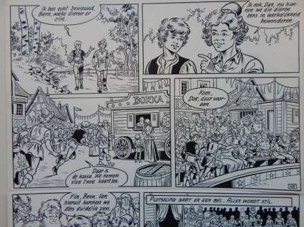 Studio Vandersteen - Jeff Broeckx - Maria de Winter - Broeckx, Jeff - Dag en Heidi 13 - Originele pagina (p.4) - De zonderlinge tovenaar - (1985)